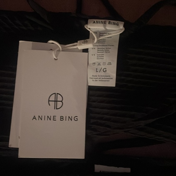 💞NWT Anine Bing Black 2 pieces swimsuit - Picture 4 of 4